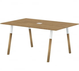 Конференц-стол Форта ФСCТ 1510 Дуб Гамильтон Белый премиум / Forta FSCT