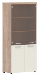 Шкаф комбинированный с топом Торр ЛУКС ТЛХC 85.2 Дуб Каньон Латте / Torr LUX TLHC