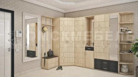 Прихожая Далиан Дуб Сонома/Cроко браун / Сонома/Croco braun