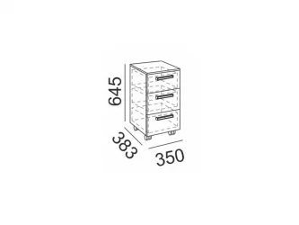 Тумбочка для детской Валкер модуль №9 / Walker