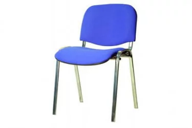 Стул ЗП_УП_ЕЧаир Рио ИЗО хром к/з синий 550734 / ZP_UP_EChair Rio