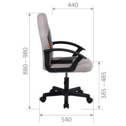 Детское кресло CХАИРМАН КИДС 111 Черный-красный / CHAIRMAN KIDS