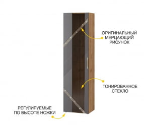 Шкаф-витрина большой (лев/прав) Монако 605.06