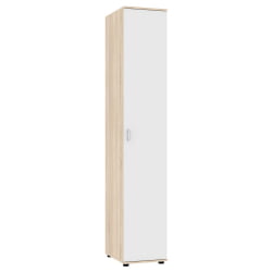 Шкаф распашный Алиса (Х1) 2230х400х540 ручка скоба 96мм (ДСС-Белый) / (H1)