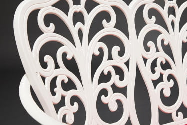 Скамья Сеcрет Де Маисон Сймпхоние алюминиевый сплав, 95х56х92см, буттер вхите / Secret De Maison Symphonie butter white