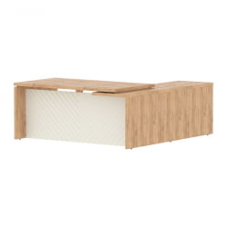 Стол руководителя левый Торр ЛУКС ТЛCТ 1820 Л Дуб Бофорд Латте / Torr LUX TLCT L