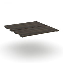 Двойной стол-приставка к двум опорным тумбам/шкафам CОНCЕПТ CН.ДСПР-007 Дуб Мали Антрацит / CONCEPT CN.DSPR-007