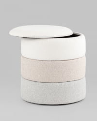 Пуф с ящиком Хиве КСС букле бежевый / Hive XS