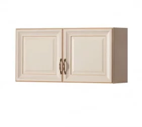 Настенный шкаф Марлен 481 Кремовый белый Патина