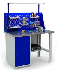 Верстак Профи ВТ120.ВД1/Ф1.120.В Сине-серый / Profi WT120.WD1/F1.120.W