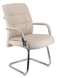 Кресло для посетителей Бонд CФ экокожа Бежевый / Bond CF