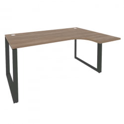 Стол эргономичный правый на О-образном м/к ОНИКС О.МО-СА-4Р Дуб Аризона/Антрацит / ONIX O.MO-SA-4R