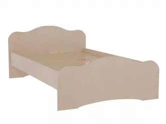 Кровать Фант двойная 1400кс2000 мм Млечный дуб / 1400x2000