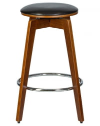 Табурет полубарный ДОБРИН ТОМ 66 (цвет черный глянец ПУ АБД 002) 2 шт / DOBRIN TOM PU ABD