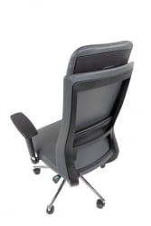 Офисное кресло CХАИРМАН 500 ЛЮКС (ЛУКС) ЭКО экокожа Серый / CHAIRMAN (LUX)