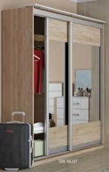 Шкаф-купе Импульс СН 16.07 Дуб сонома/белый глянец / SN