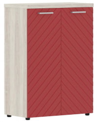 Шкаф с глухими средними дверьми и топом Торр ЛУКС ТЛМC 85.1 Сосна Эдмонд Красный / Torr LUX TLMC