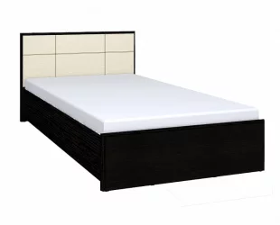 Полутороспальная кровать АМЕЛИ 1400 Люкс 301 с основанием дерево (венге)