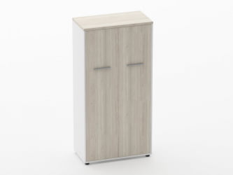 Шкаф 3 широкий закрытый, 2 двери Дека 10.16.141 Дуб Сантана светлый/Белый / Deka