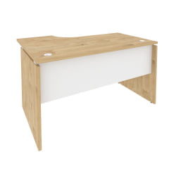 Стол эргономичный правый ОНИКС О.СА-2Р Тиквуд Светлый/Белый / ONIX O.SA-2R