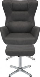Кресло-реклайнер Еверпроф Аппле Ткань Темно-серый / Everprof Apple