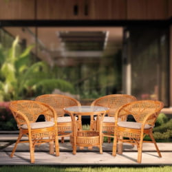 Кресло ПЕЛАНГИ 02/15 Б /с подушкой/ Мед / PELANGI B