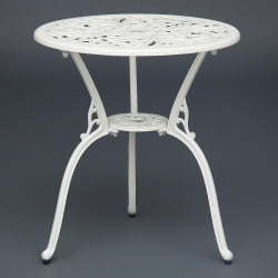 Комплект Сеcрет Де Маисон Романсе (стол +2 стула) алюминиевый сплав, Д60/Х67, 53х41х89см, буттер вхите / Secret De Maison Romance D60/H67, butter white