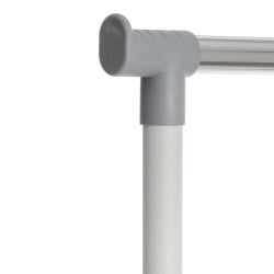 Вешалка на колёсиках ОДЕНТ металл, пластик, 86*44*166 см, темно-серый/светло-серый/хром / ODENT