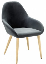 Стул Кент Диаг грей/нат.дуб / Kent Diag grey/нат.дуб