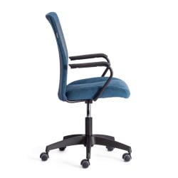 Компьютерное кресло СТАФФ флок/ткань, синий/серый, 32/В-12 / STAFF 32/W-12