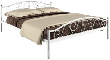 Кровать Ангелина Плус 1800х2000 Белая / Plus