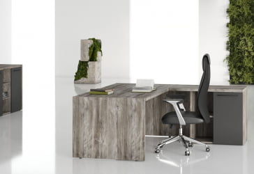 Тумба с фригобаром МОРРИС ТРЕНД МТФ 140 Сосна Нордик Антрацит / MORRIS TREND MTF