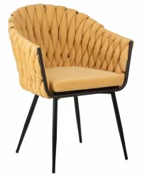 Стул обеденный ДОБРИН МАТИЛДЭ Желтая ткань ЛАР 275-8 / DOBRIN MATILDA LAR