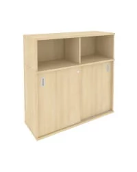 Шкаф-купе приставной Метал Сйстем Б.ШК-3 Акация/Белый / Metal System