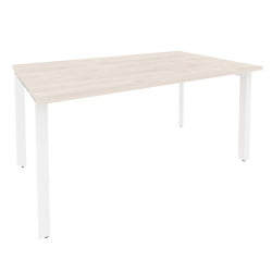 Стол переговорный (1 столешница) ОНИКС О.МП-ПРГ-1.4 Денвер Светлый/Белый / ONIX O.MP-PRG-1.4