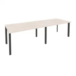 Стол переговорный (2 столешницы) ОНИКС О.МП-ПРГ-2.3 Денвер Светлый/Антрацит / ONIX O.MP-PRG-2.3