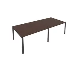 Переговорный стол (2 столешницы) Метал Сйстем Б.ПРГ-2.3 Венге/Антрацит / Metal System