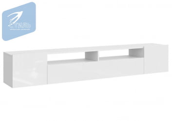 ТВ тумба Соло-16 ТВ Белый/Белый глянец / TV