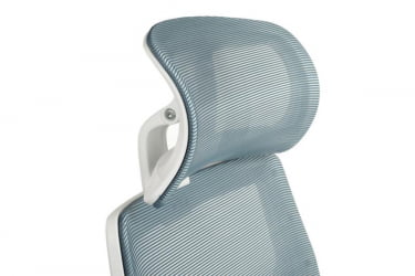 Кресло Оливер РCХ В-203АC Белый пластик/Синий / Oliver RCH W-203AC