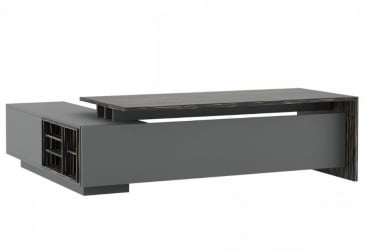 Стол письменный на опорной креденции ДЭЛИ ДЛИ37210312 Эбен Антрацит / DALI DLI37210312