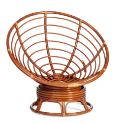 Кресло-качалка ПАПАСАН/ПАПАСАН в 23/01 Б /без подушки/ 115х78х104 см, Пекан (орех) / PAPASAN/ПАПАСАН w B Pecan