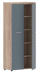 Шкаф с глухими дверьми и топом Торр ЛУКС ТЛХC 85.1 Дуб Каньон Серо-голубой / Torr LUX TLHC