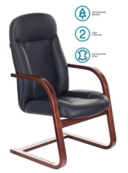 Кресло для посетителя Бюрократ Т-9923ВАЛНУТ-АВ / T-9923WALNUT-AV