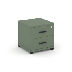 Тумба приставная с 2-мя ящиками CОНCЕПТ CН.ТУП-001 Б/В Кобо Черный / CONCEPT CN.TUP-001 B/W