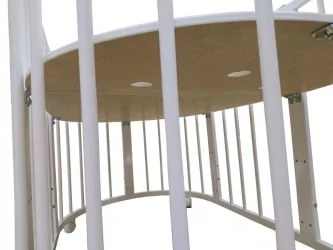 Люлька для новорожденных Меррй Хаппй Мини матовая Белая (3 в 1) / Merry Happy Mini