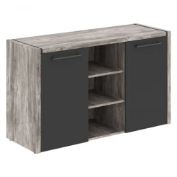 Тумба с фригобаром МОРРИС ТРЕНД МТФ 140 Сосна Нордик Антрацит / MORRIS TREND MTF