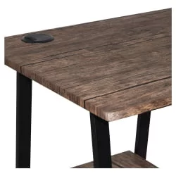 Стол на металлокаркасе БРАБИКС ЛОФТ CД-006 Мореный дуб / BRABIX LOFT CD-006