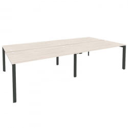 Рабочая станция на П-образном м/к ОНИКС О.МП-Д.РС-4.4.8 Денвер Светлый/Антрацит / ONIX O.MP-D.RS-4.4.8