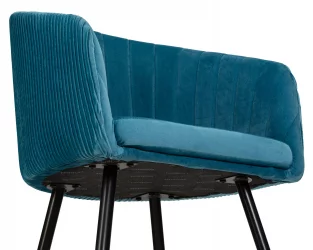 Стул обеденный ДОБРИН МАРЙ Морская волна велюр 1922-7 / DOBRIN MARY