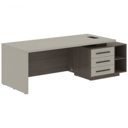 Стол руководителя правый ВЕЛИОН ВCТ 2390 Р Аметист Дуб Сильвер / VELION VCT R